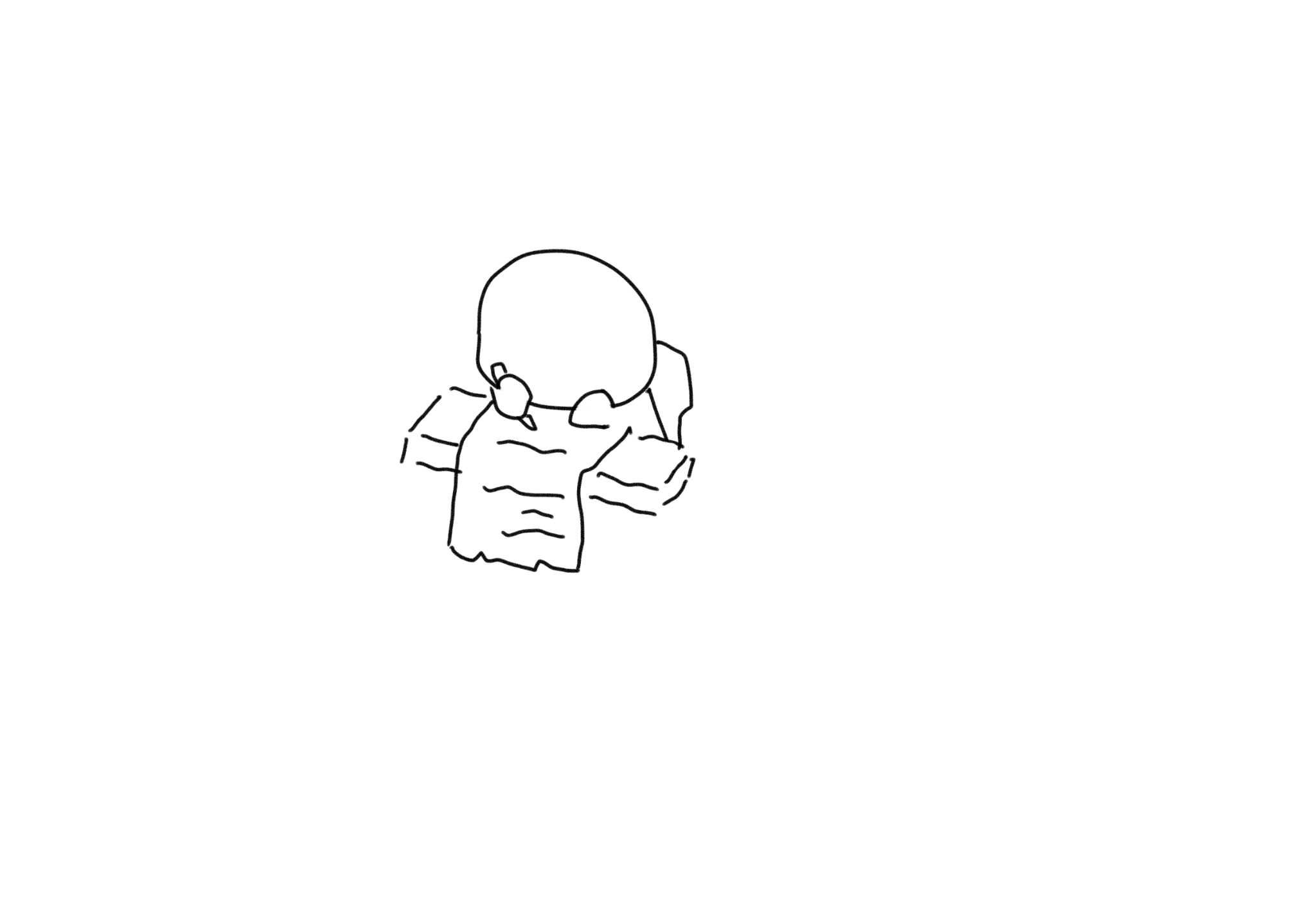 伏案写作的人